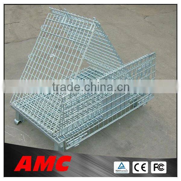 warehouse storage cage mesh box wire cage metal bin storage cage factory supplier