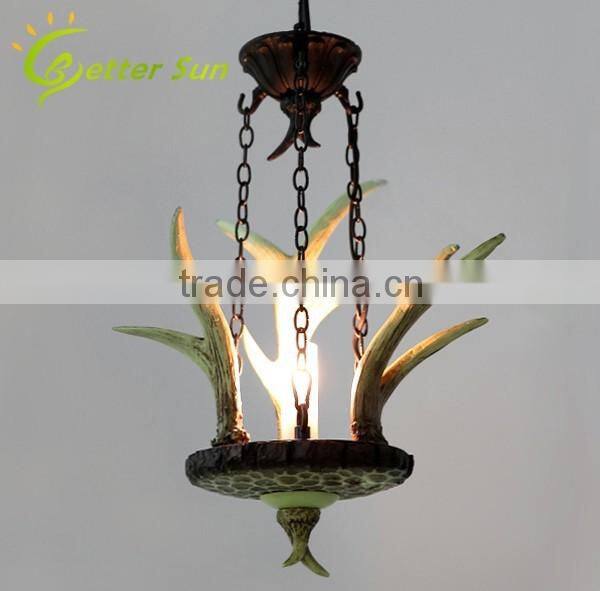 New Modern Deer Antler Chandelier Rustic Ceiling Lamp Made in China