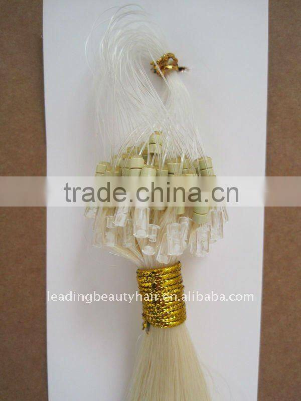 High quality cheap Remy hair weft with micro ring