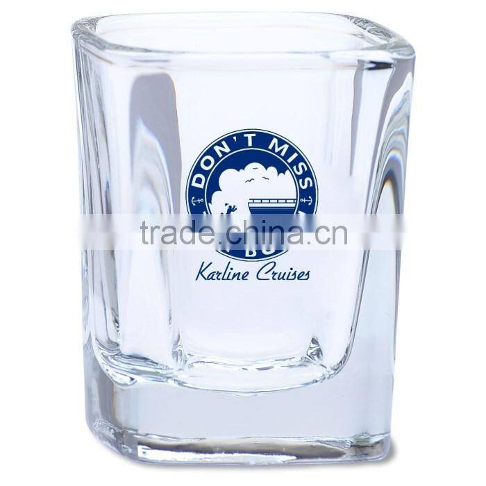 2oz shot glass square shaped