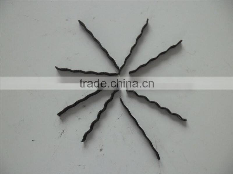 Crimped steel fiber for shotcrete