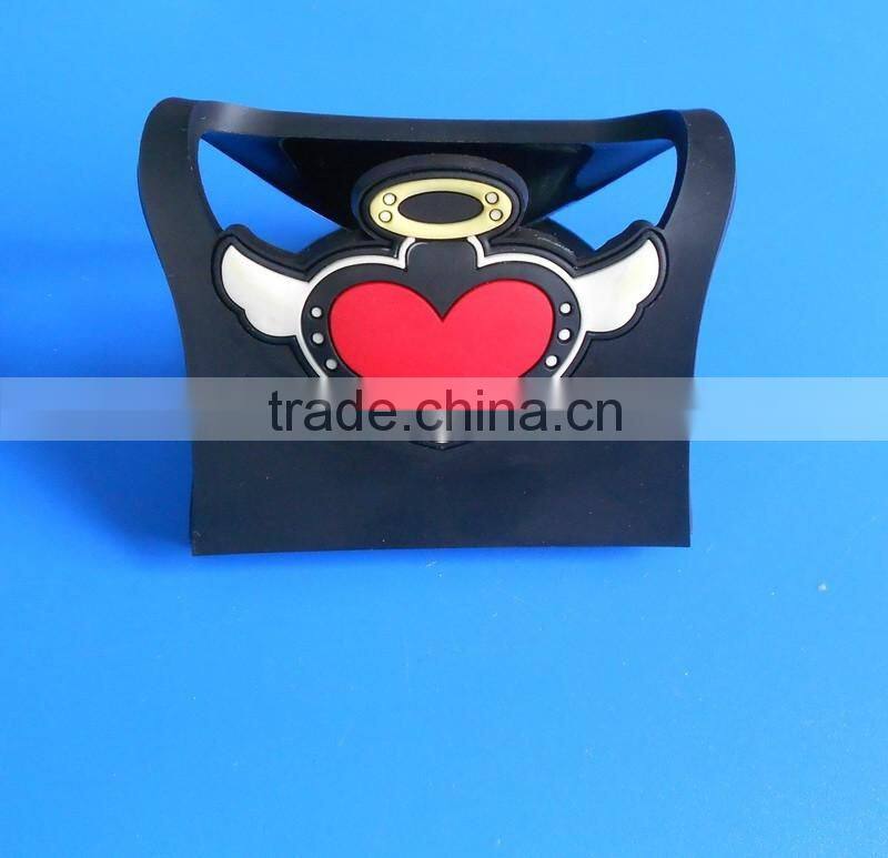high quality cheap heart wing black cell phone holder