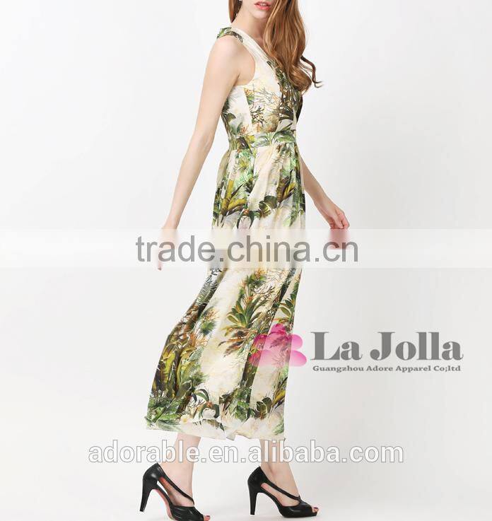 2016 New Maxi Long Chiffon Beach Fashion Dress,African Style Women Dress