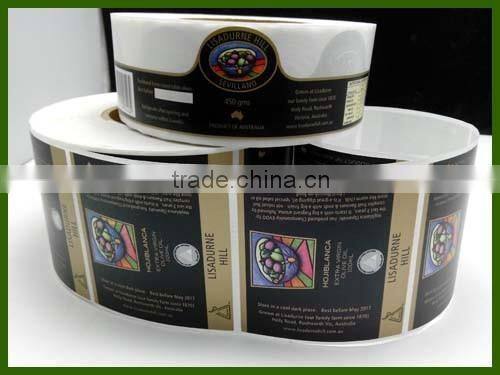 Different shapes customize sticker labels for Olive Oil bottles