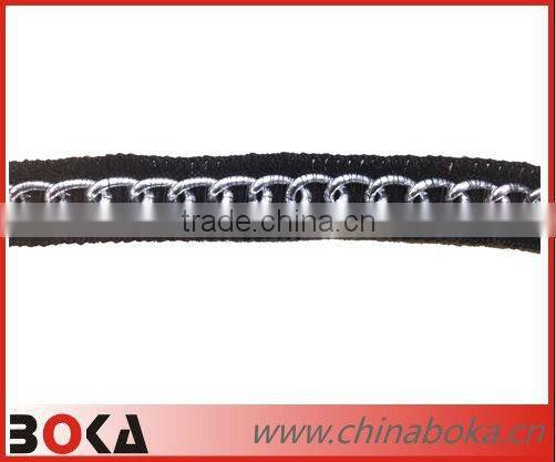 New design fashion tassel lace trim with chains