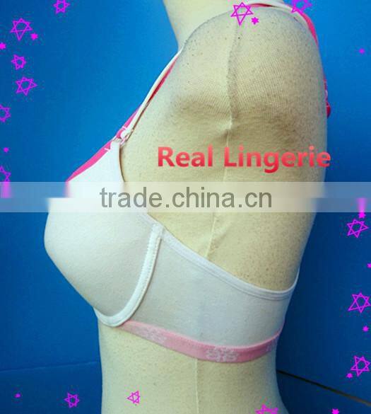 White Sport Bra, Front Closure