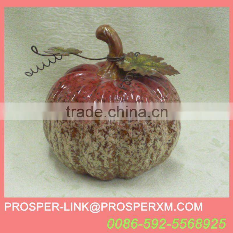 ceramic pumpkins harvest table decoration