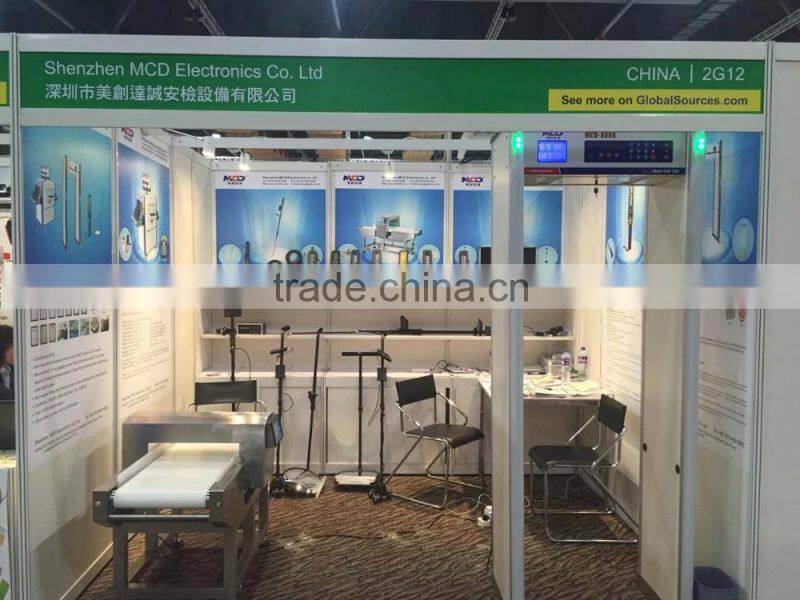 18 zones weather-proof archway metal detector with 0-99 adjustable sensitivity