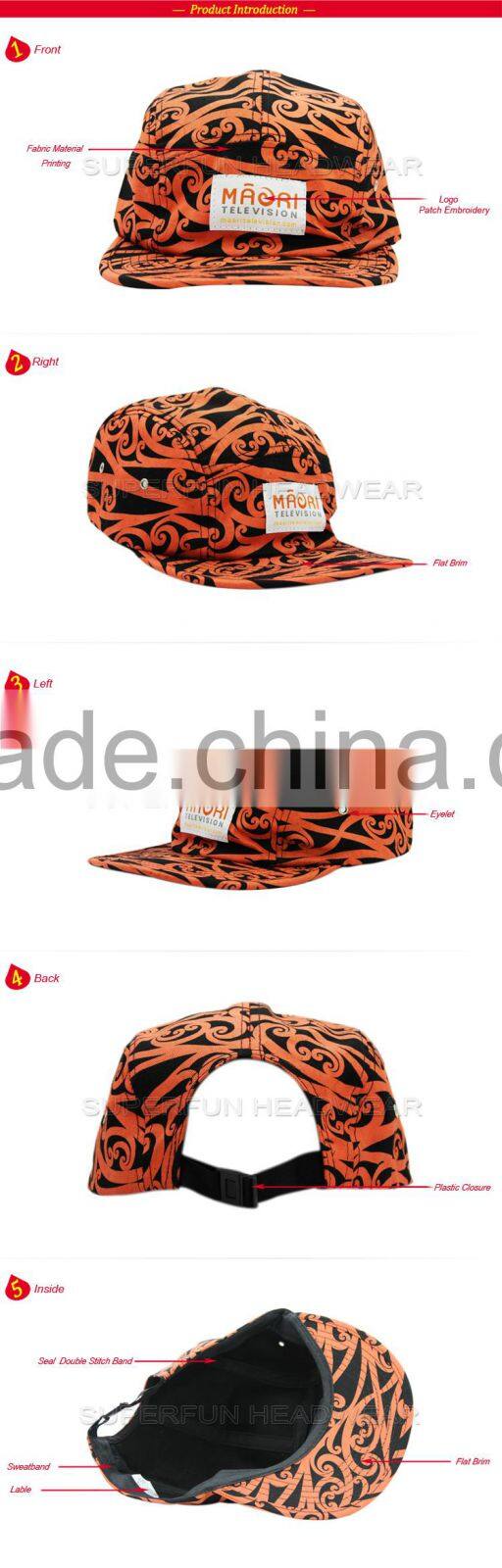 Top quality flat marijuana leaf snapback cap