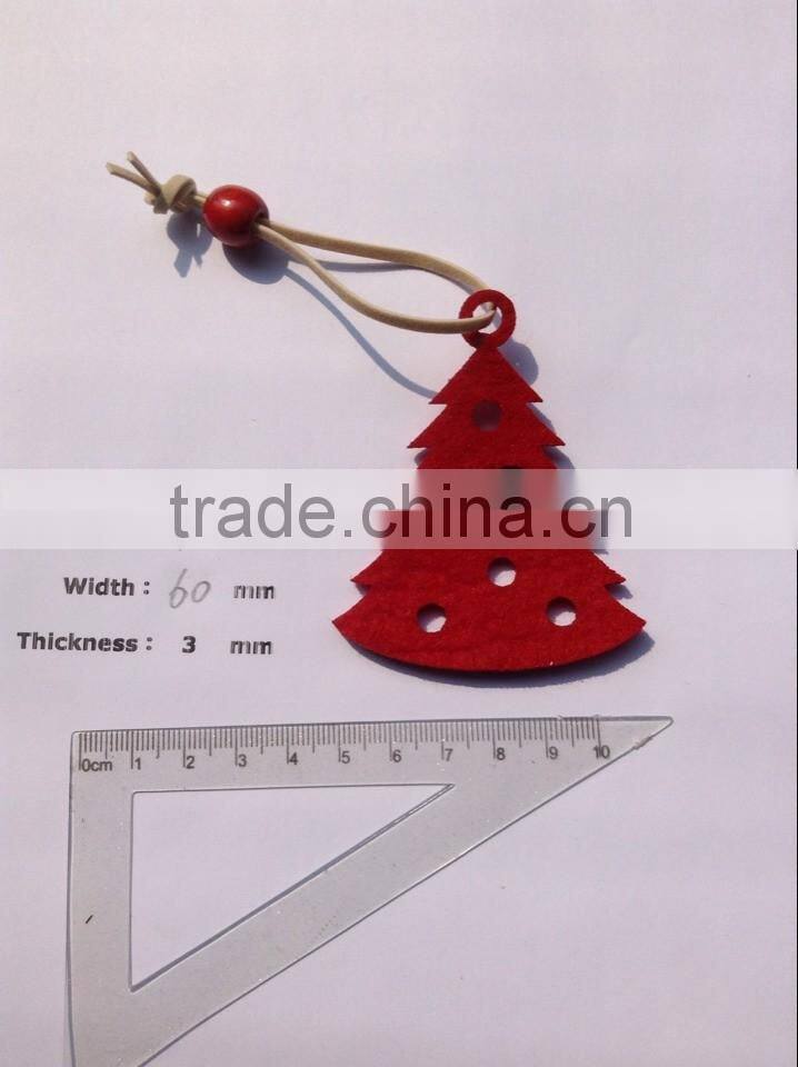 3mm thickness felt indoor christmas tree decoration-star