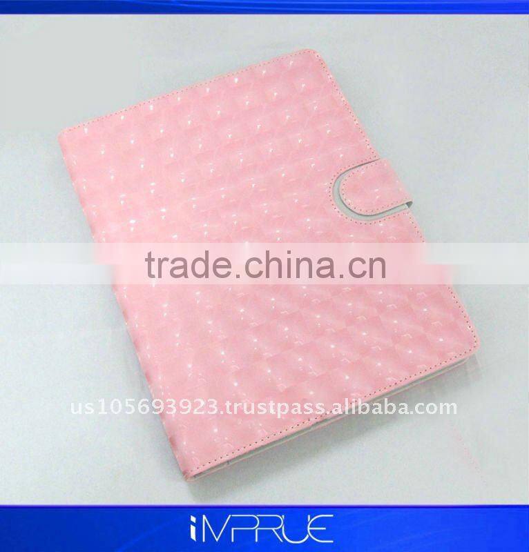 top quality!! magnetic leather protector for ipad 2 with new design