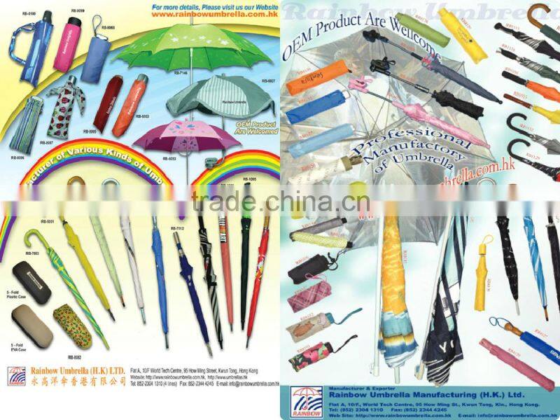 Factory Price Adult Colored Promotional 30" golf umbrella
