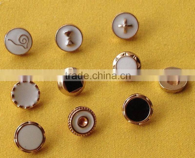 New Arrive Enamelled Metal Shank Button For Sweater Wear --- M1875
