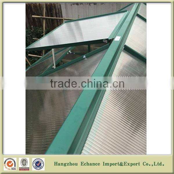 Garden Green house/garden greenhouses Aluminum frame and plastic board Hot sell in German