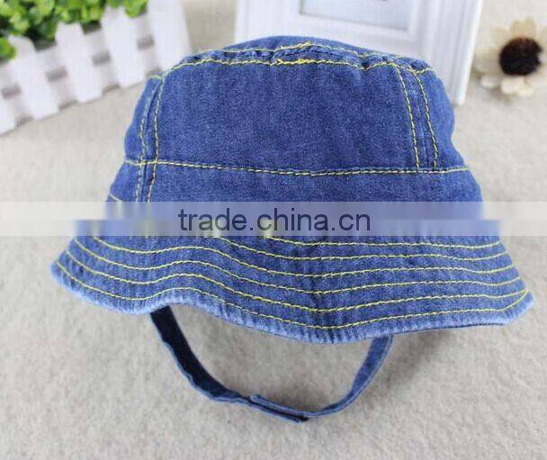 hot sale Baby hats and caps,DENIM BUCKET HATS