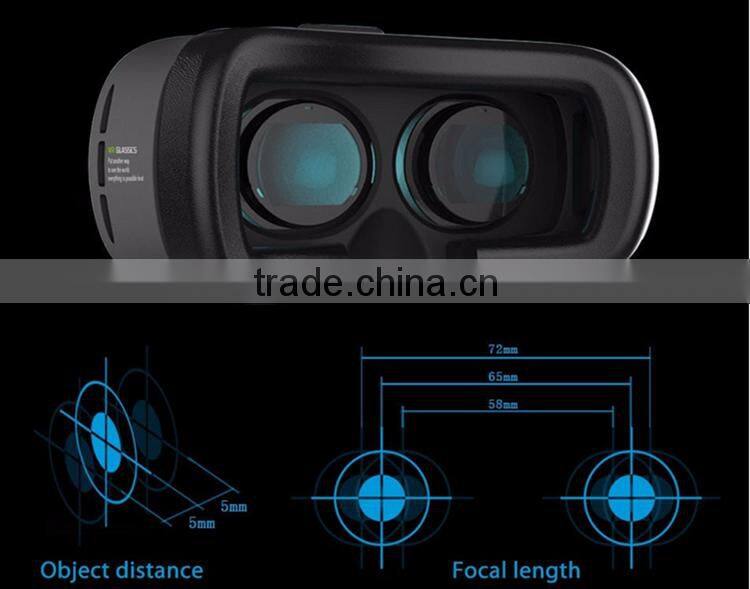 Vr Box V2 3 D Vr Glasses Mobiles 3 D Glasses Print Logo Oem With Bluetooth Gamepad Virtual Reality