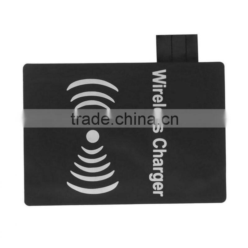 Qi Wireless Charger Receiver Card Black for Samsung Galaxy Note3 III N7100 Wholesale