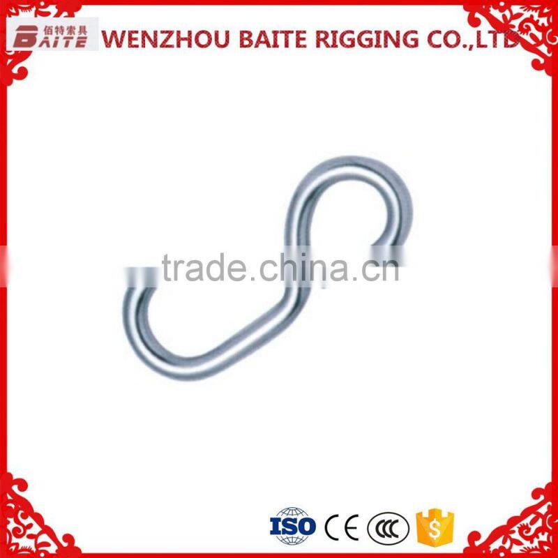 Steel Electric Galvanized 6mm S hook ,S shaped S hook & meat hanging hook.