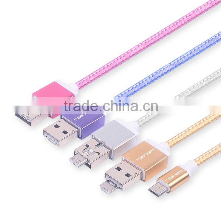 Coolsell special design OTG Fast charging Cable V8 5pin mirco USB cable usb charging cable for Samsung