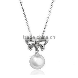 graceful pearl silver necklace earrings set, princess necklace and earring sets