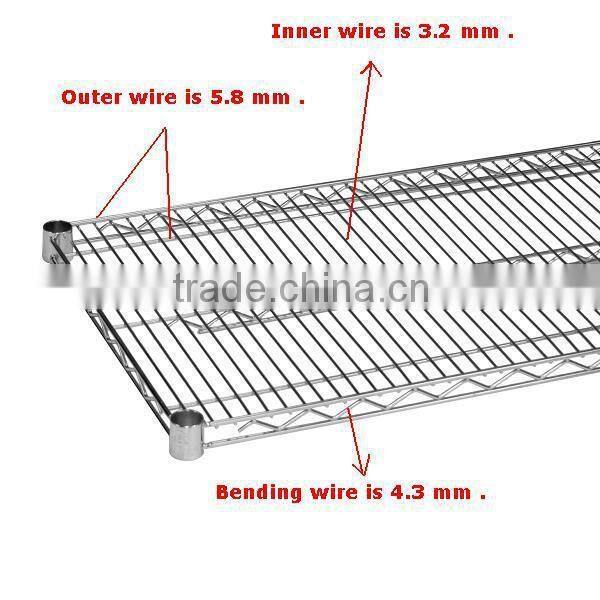 Wire storage shelf for Supermarket light duty or Home
