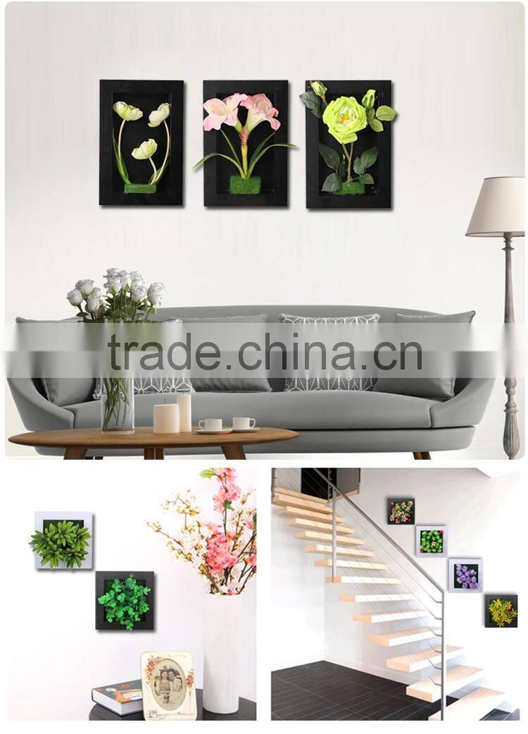 Greenflower 2016 Wholesale 3D Wall MinCalla Lily Picture Group artificial plants arts and crafts making factory Home decorations