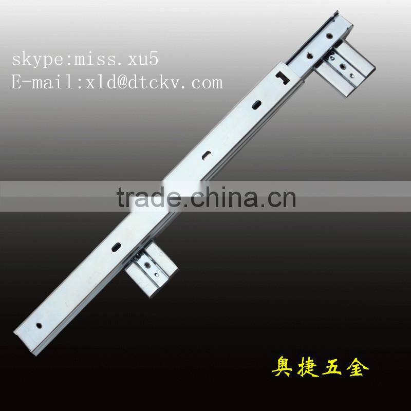 cheap china 27mm 2-fold computer keyboard slide telescopic drawer slide