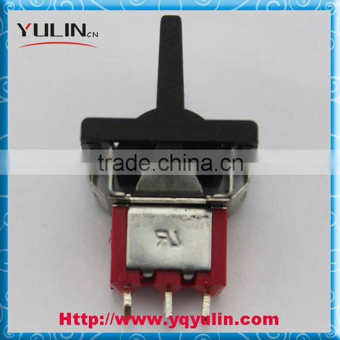 High Quality 3 Pin Red Base Mini (ON)-OFF-(ON) 15Amp Waterproof Toggle Switch