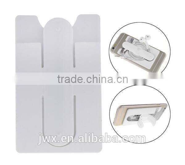 Promotion gift custom logo 3M adhesive sticky silicone phone card holder