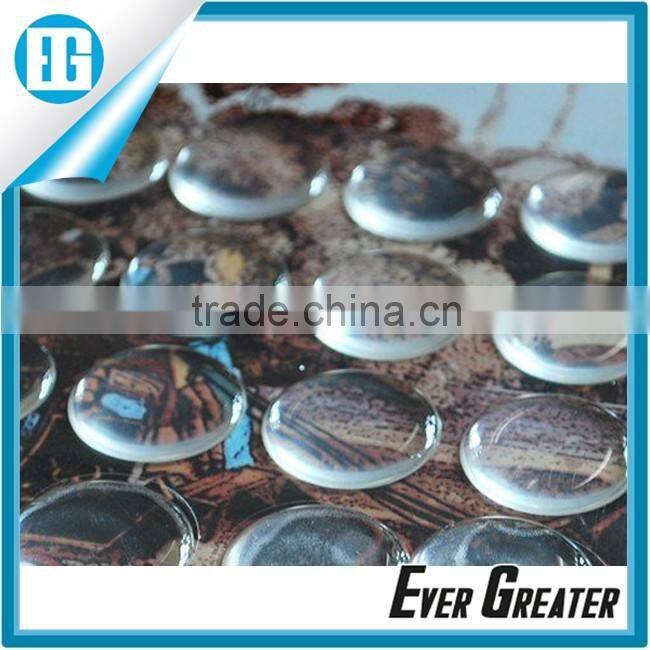 Custom 3m make epoxy resin 3d epoxy dome sticker Dome epoxy dome sticker doming machine