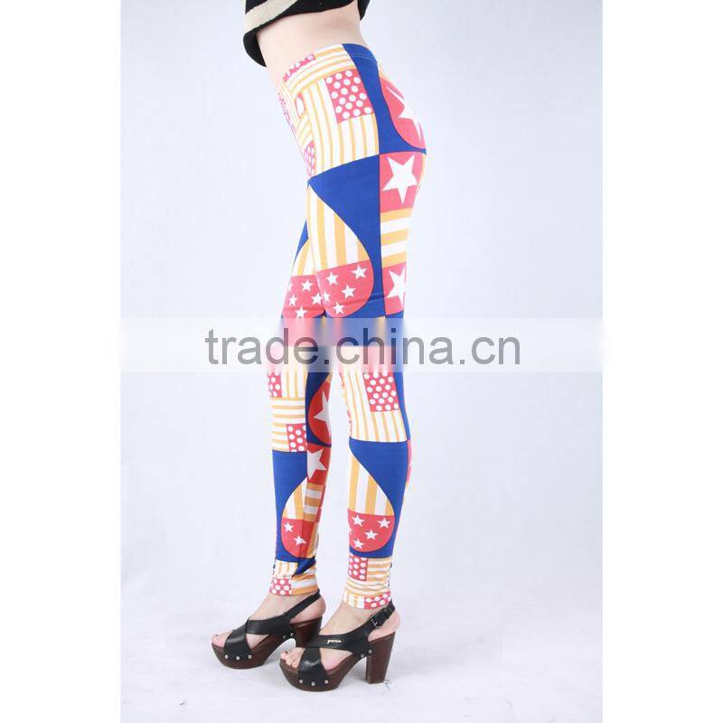 Hot sell women leggings with playing cards printed