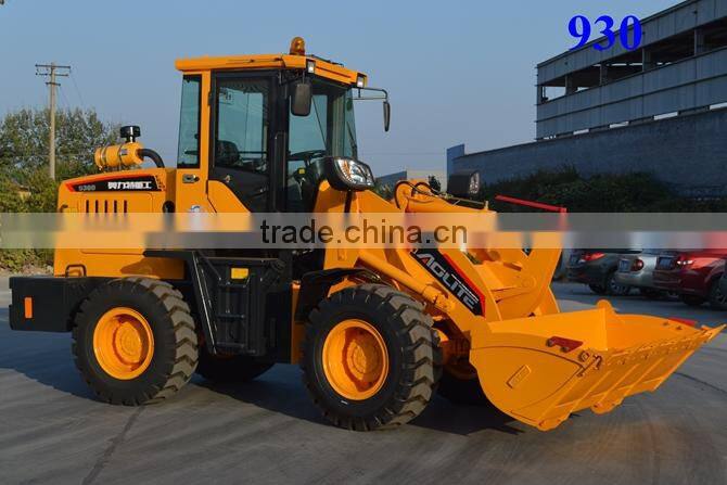 AOLITE Brand New 1.5 Ton CE Approved Wheel Loader with Joystick/Quick Hitch/Sweeper