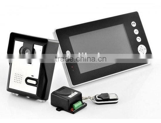 USB Flash Divers 7" TFT LCD Video Door Phone Intercom RFID Key IR Camera Doorbell System