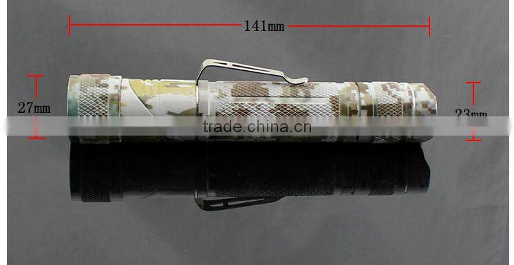 Goread Four-color camouflage bend head LED mini flashlight