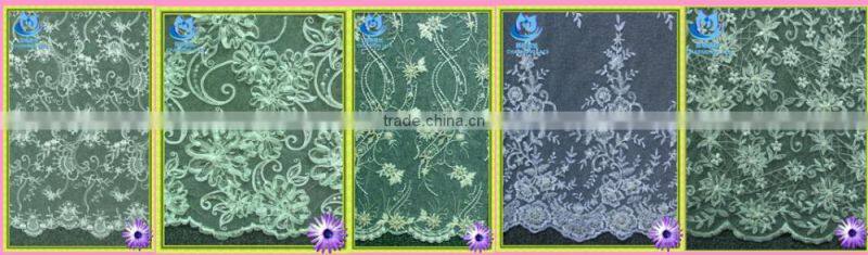 Embroiedered lace fabric CA115B