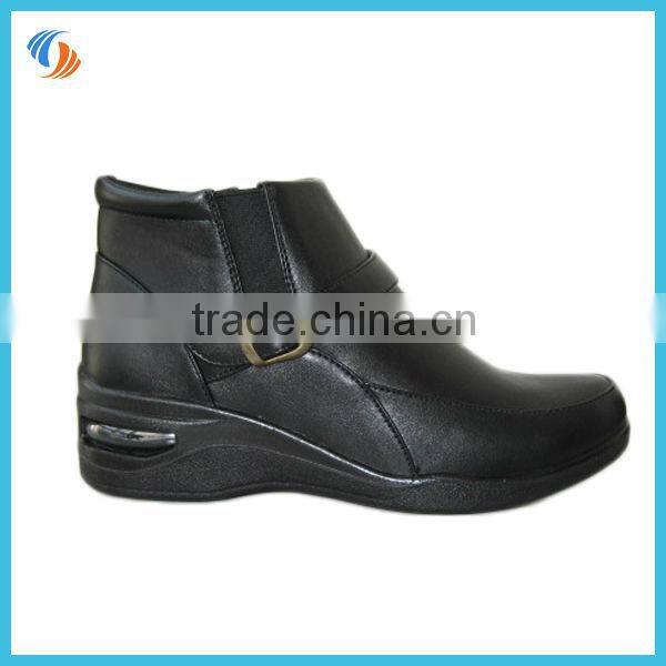 Women Zipper PU shoes Air Cushioned Shoes