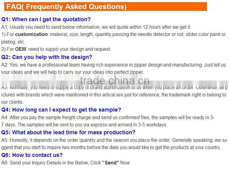 2015 hot sale #8 coil zipper open end cheap price nylon zipper