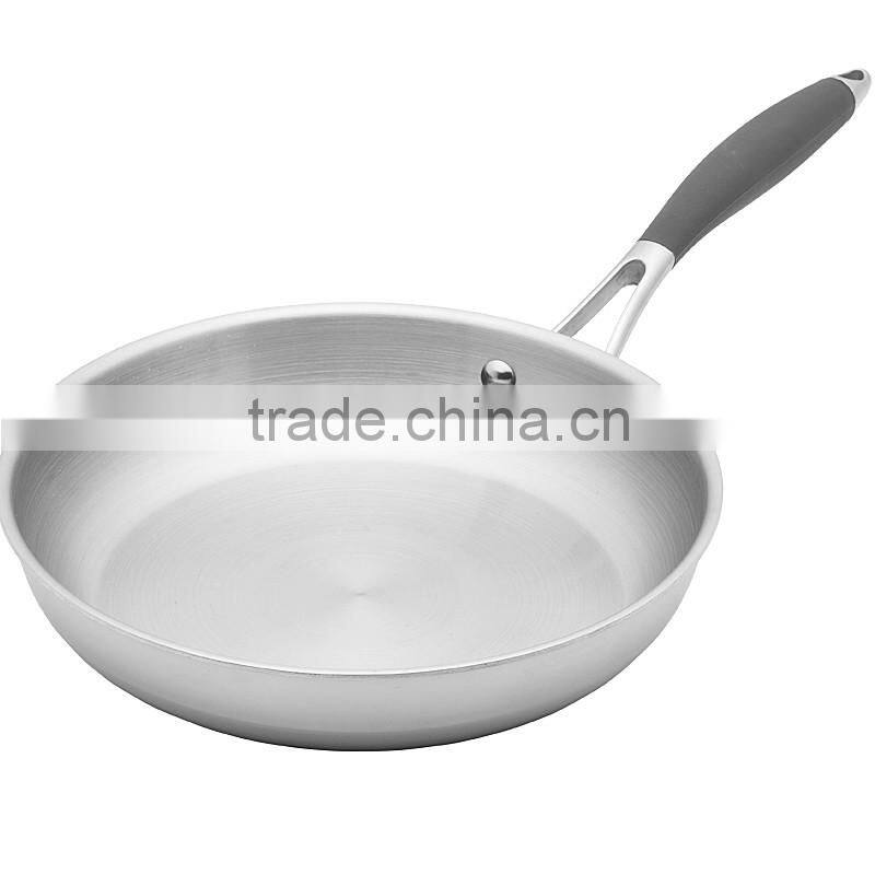 Charms Induction bottom triple stainless steel cookware No oil fry pan