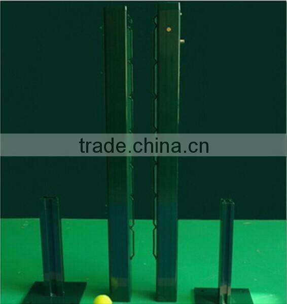 International Standard Aluminum Floor Square Shape Fixed Tennis Column
