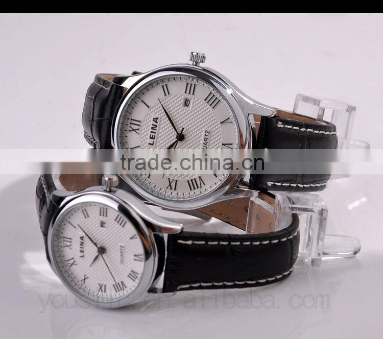 Luxury Automatic Leather Strap Men Wrist Watch Gift