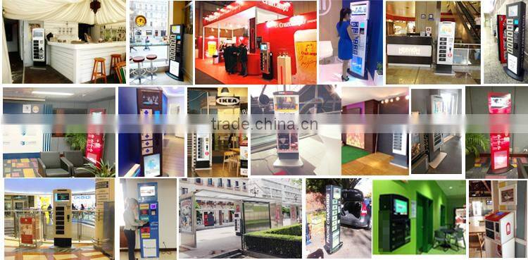 Banknotes Operated Vending Kiosk digital signage phone charging station locker APC-08B