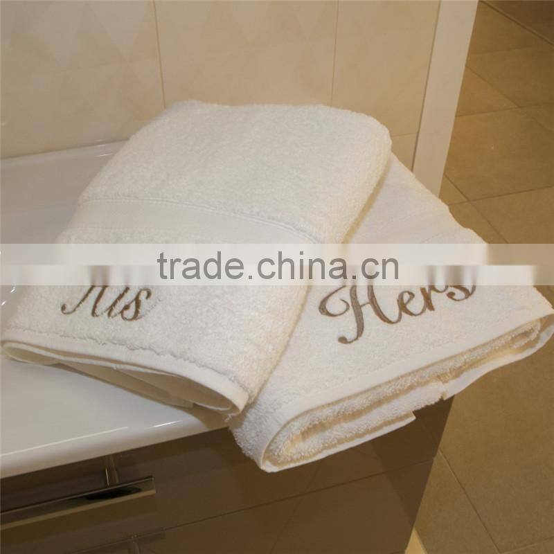 hers and hers towels wholesale his and hers towel 100% cotton Gift Set