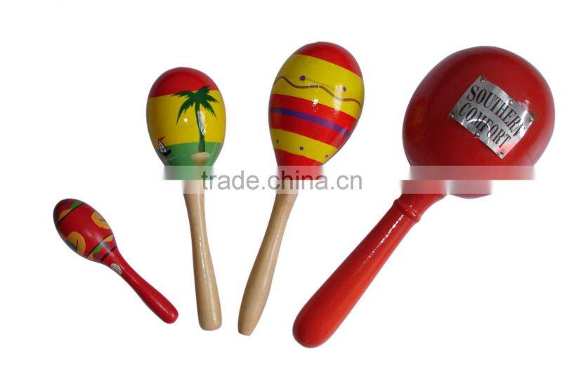 wooden maracas musical instruments from china