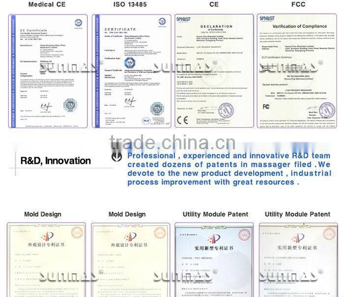 gel pads with fabrics Sticky electrode gel rubber facial massager with light designs SM9095