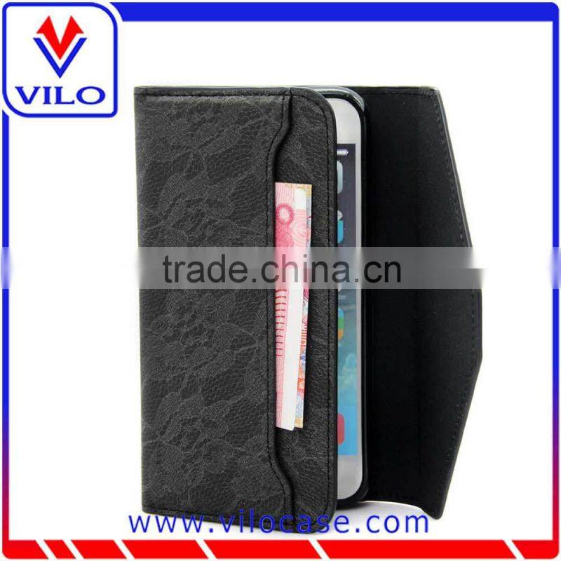 Luxury high quality wallet leather case for iphone 6s