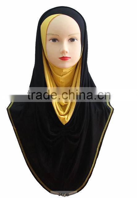H224 popular muslim jersey hijab,big size long hijab