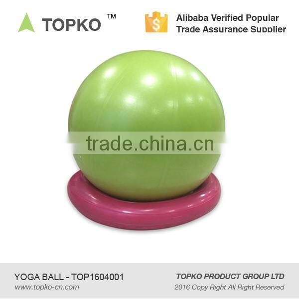 TOPKO Anti Burst Exercise Balance Exercise Ball with Base 50 cm with hand pump Yoga Gym Ball