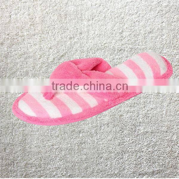 Preimum quality Woman's New Terry Spa Thong Flipflop Slippers in Fun Chic Striped Colors
