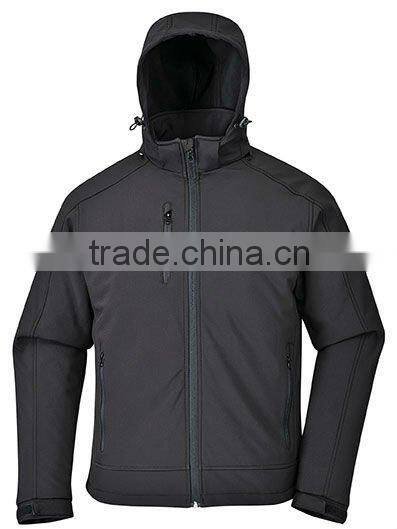 HIGH QUALITY SOFTSHELL HOODED JACKET FOR MEN