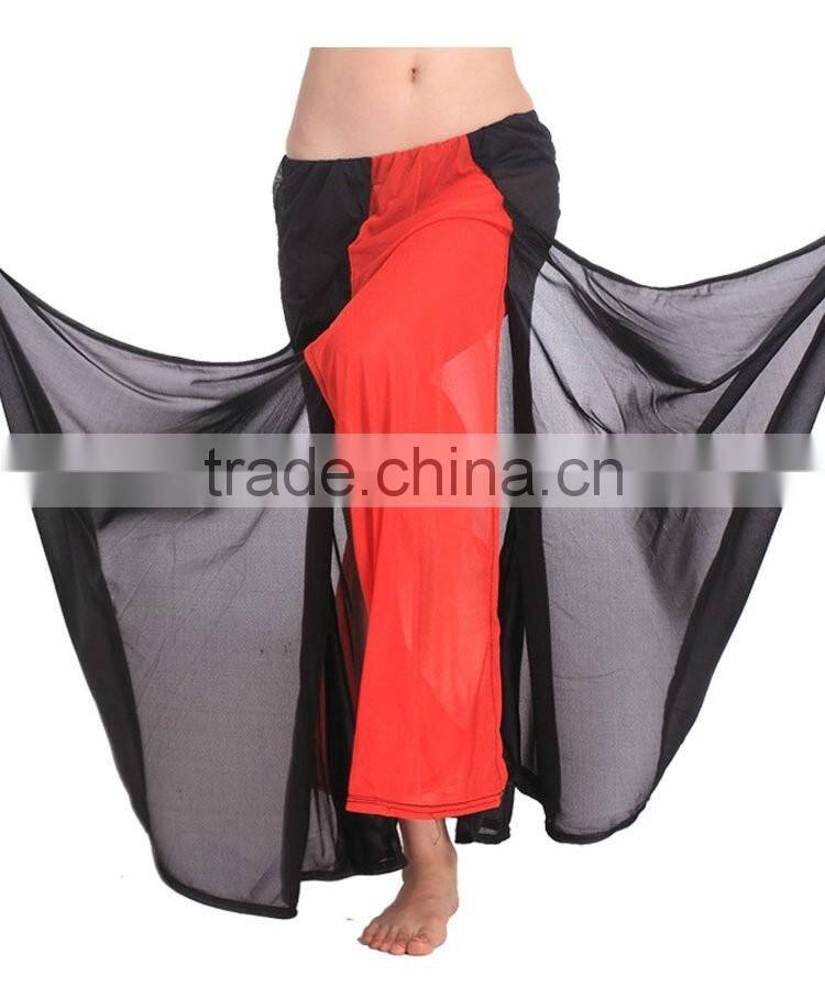 2016 Cheap Chiffon Long Colorful Sexy Belly Dance Skirts for Women Belly Dancing Costume Skirt on Sale